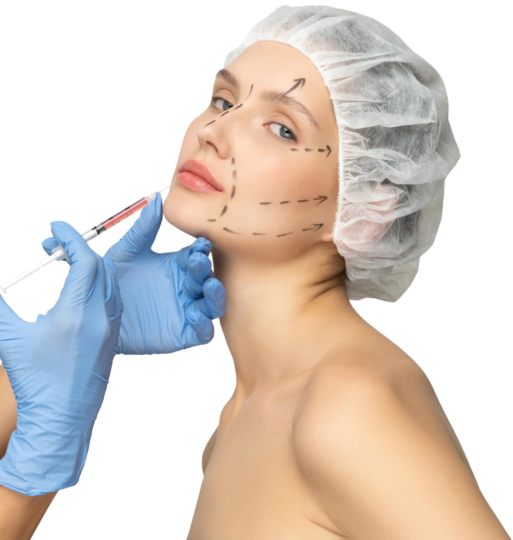 מטופלת המקבלת טיפול בבוטוקס